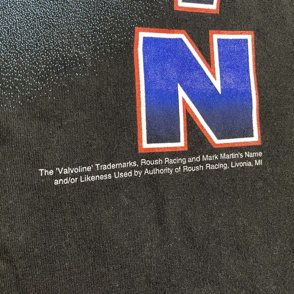 Vintage Mark Martin NASCAR Shirt Mens XL All Over Print Valvoline Ford Racing - Picture 5 of 12